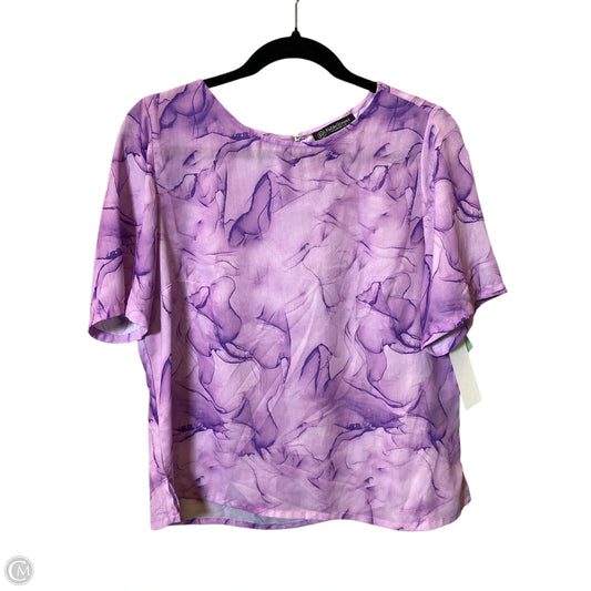Top Short Sleeve By Clothes Mentor In Purple, Size: L