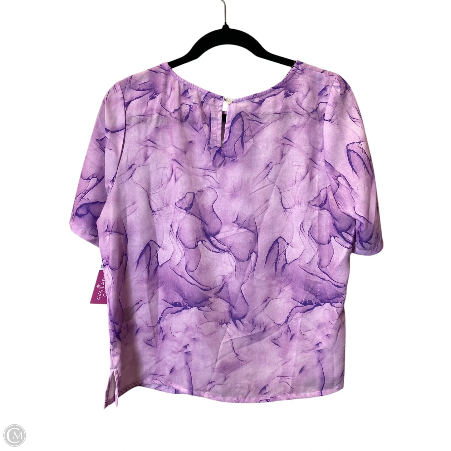 Top Short Sleeve By Clothes Mentor In Purple, Size: L