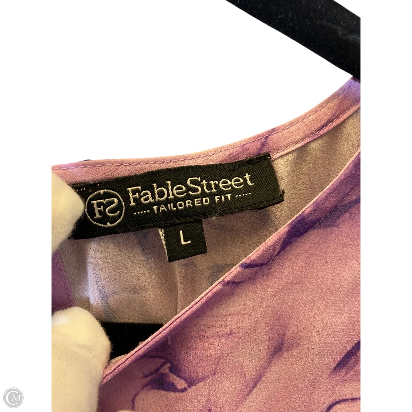 Top Short Sleeve By Clothes Mentor In Purple, Size: L