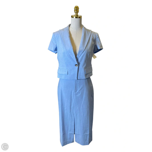 Skirt Suit 2pc By Ann Taylor In Blue, Size: 6p