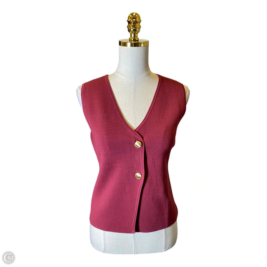 Vest Other By Ann Taylor In Maroon, Size: Sp