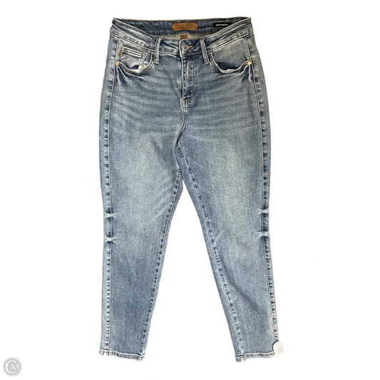 Jeans Straight By Judy Blue In Blue Denim, Size: 4