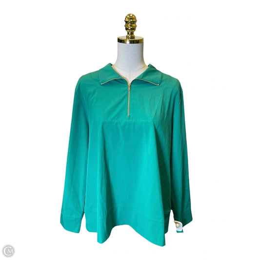 Top 2pc Long Sleeve By Chicos In Green, Size: L