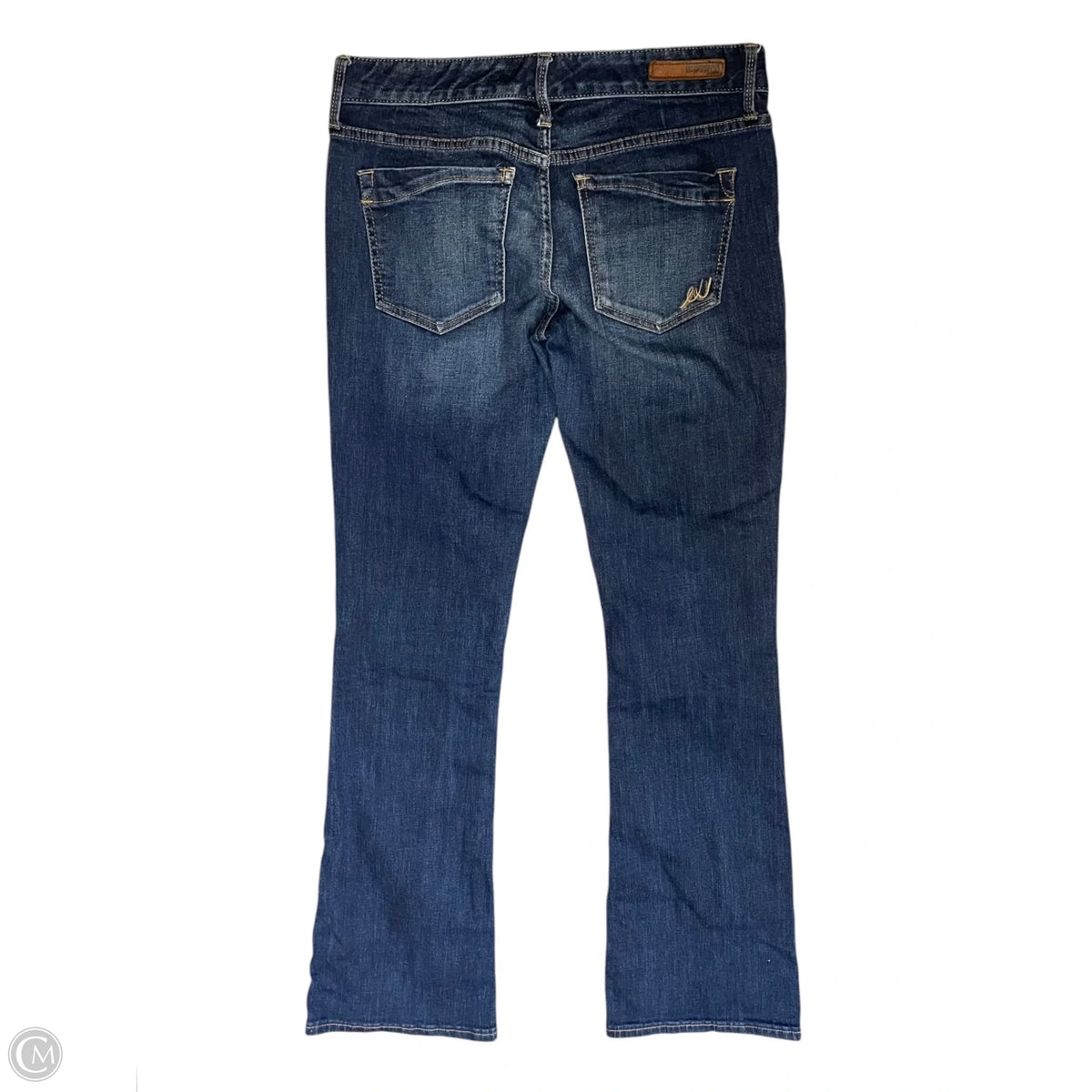 Jeans Flared By Express In Blue Denim, Size: 4