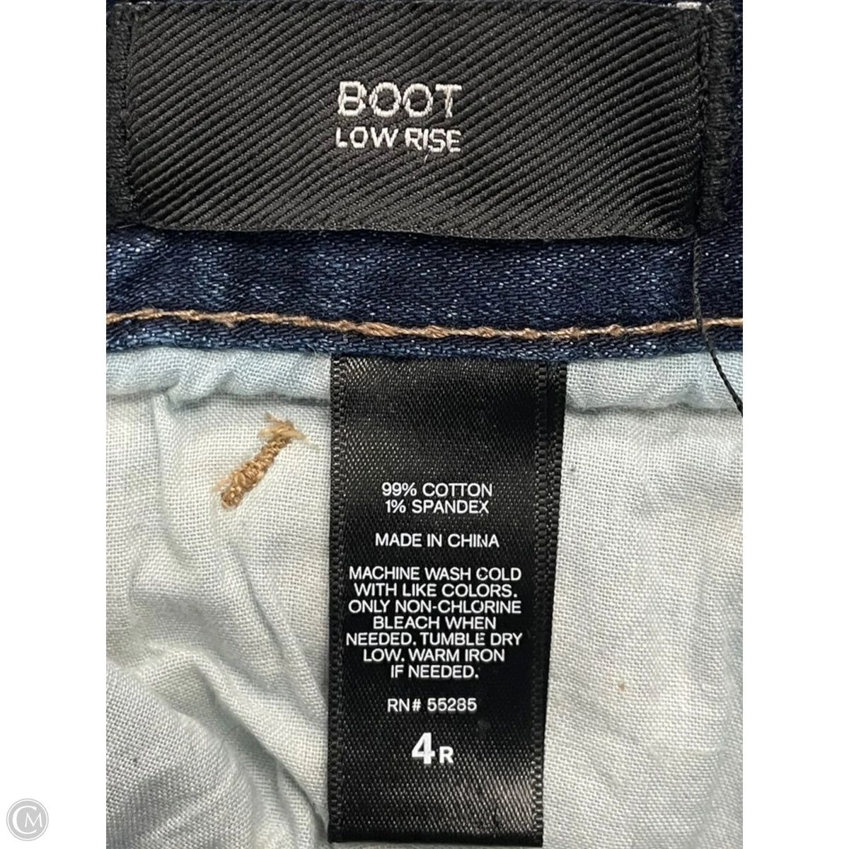 Jeans Flared By Express In Blue Denim, Size: 4