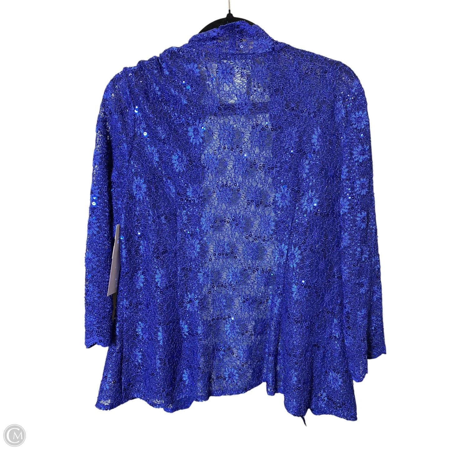 Cardigan By Alex Evenings In Blue, Size: L