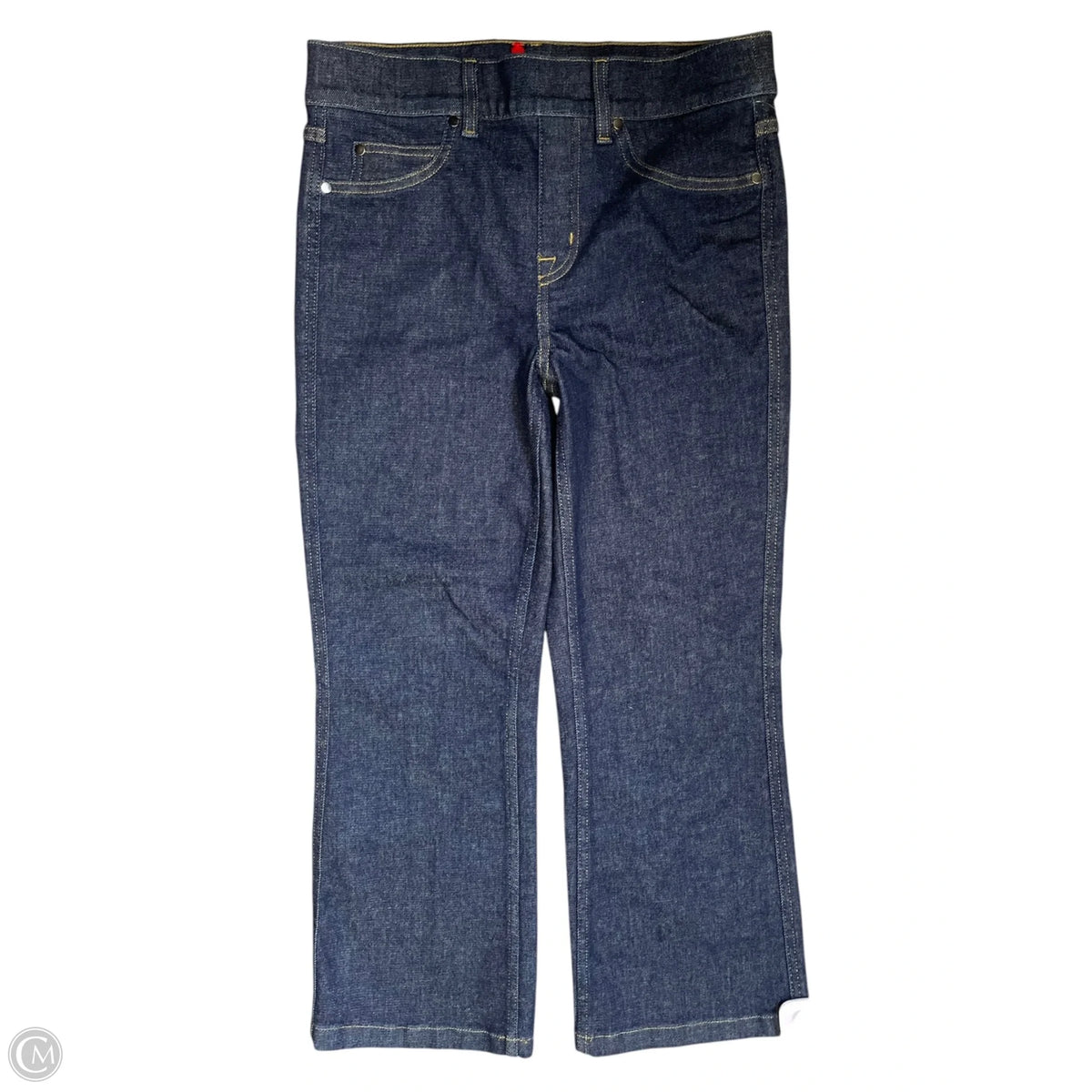Jeans Cropped By Spanx In Blue Denim, Size: M
