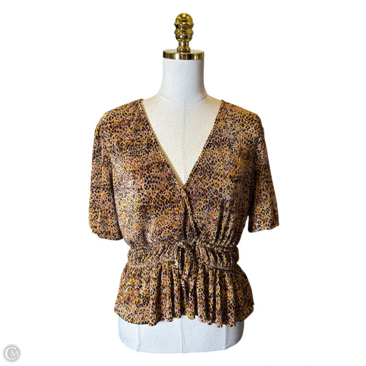 Blouse Short Sleeve By Wayf In Multi-colored, Size: L