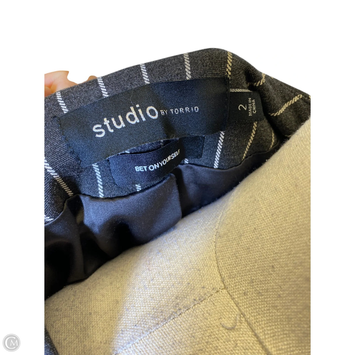 Vest Other By Torrid In Grey & White, Size: 2x