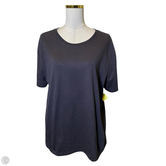 Top Short Sleeve Designer By Frye In Black, Size: Xl