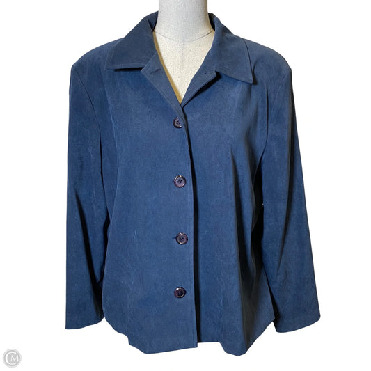 Jacket Shirt By Briggs In Navy, Size: Lp