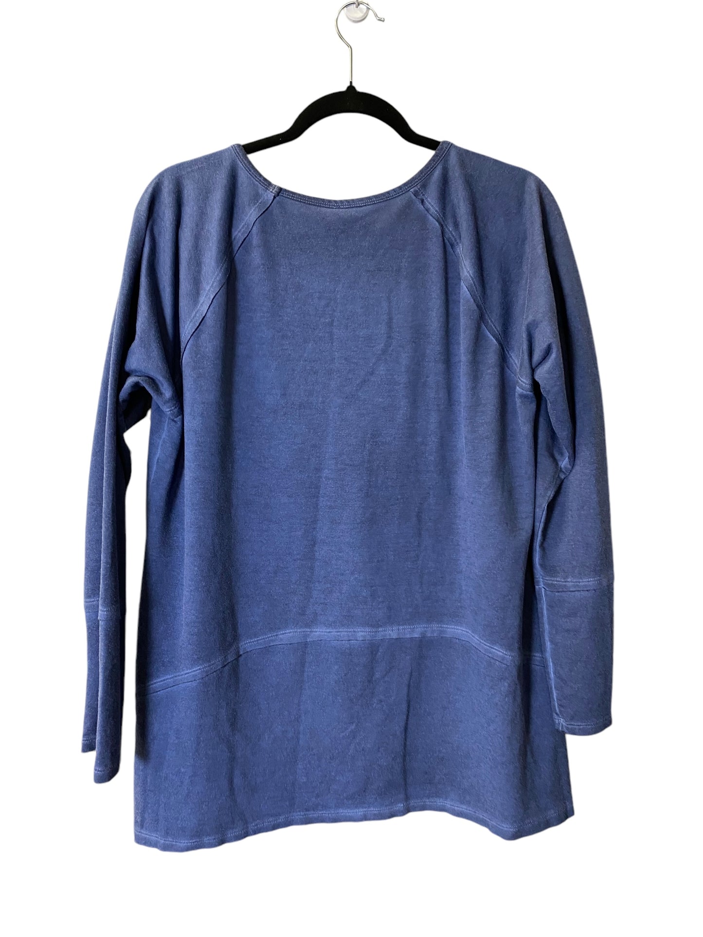 Top Long Sleeve Basic By Como Vintage In Blue, Size: Xl