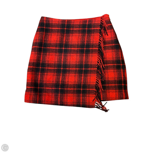 Skirt Mini & Short By Loft In Black & Red, Size: 2