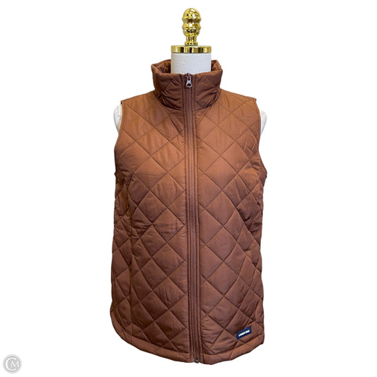 Vest Faux Fur & Sherpa By Lands End In Brown, Size: Xs