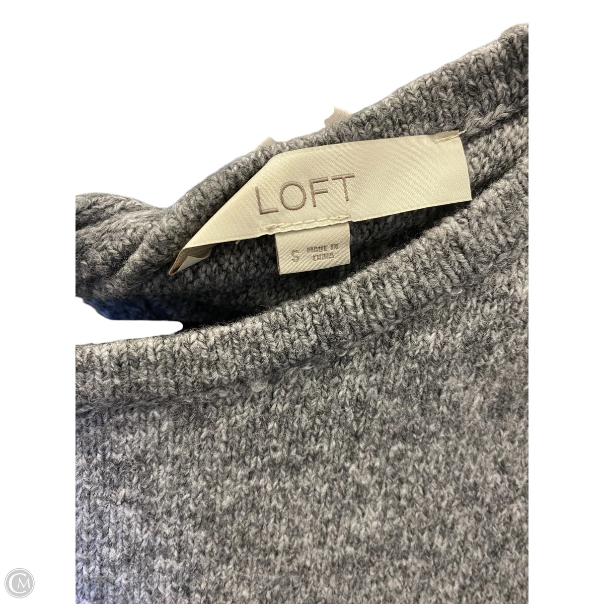 Sweater By Loft In Grey, Size: S