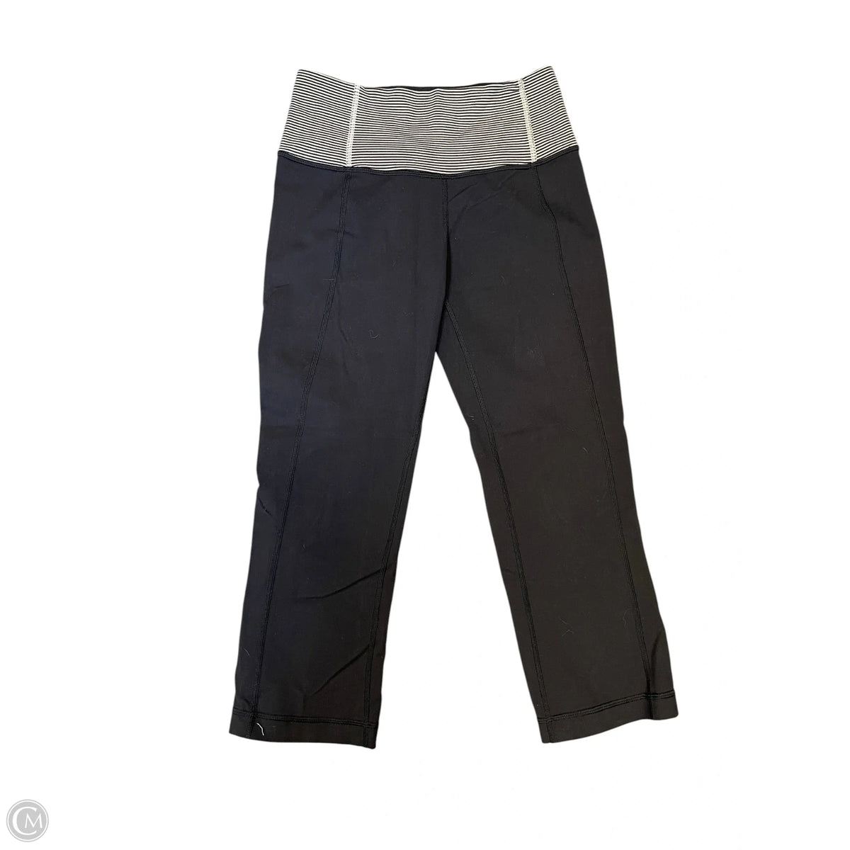 Athletic Capris By Lululemon In Black & White, Size: 2