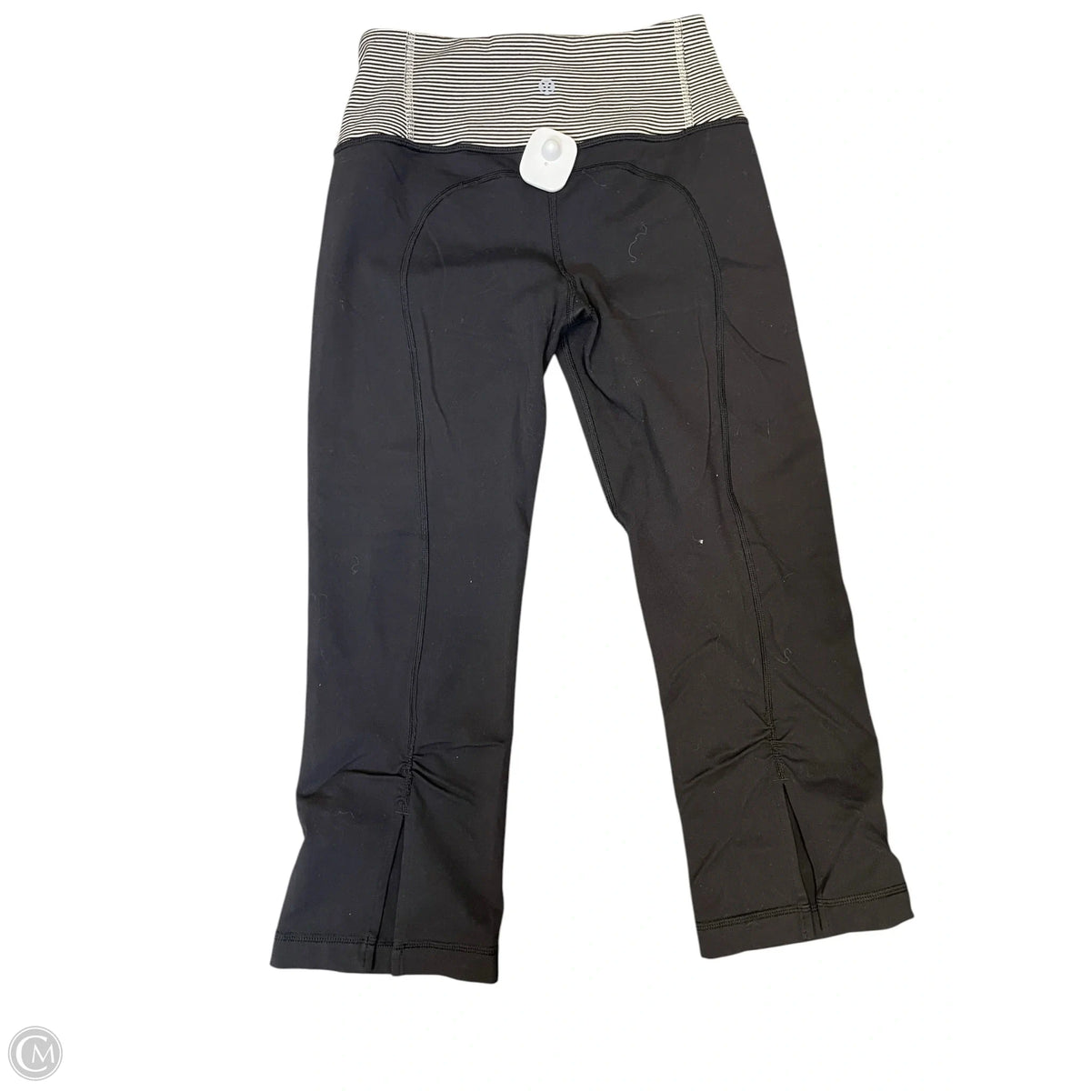 Athletic Capris By Lululemon In Black & White, Size: 2