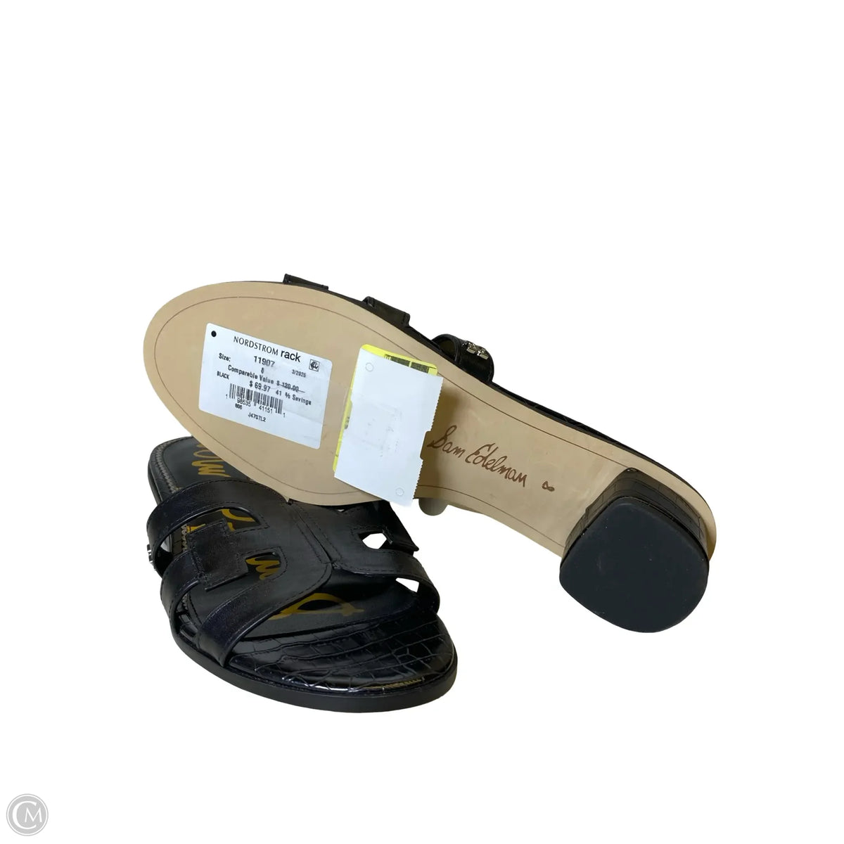 Sandals Heels Block By Sam Edelman In Black, Size: 8