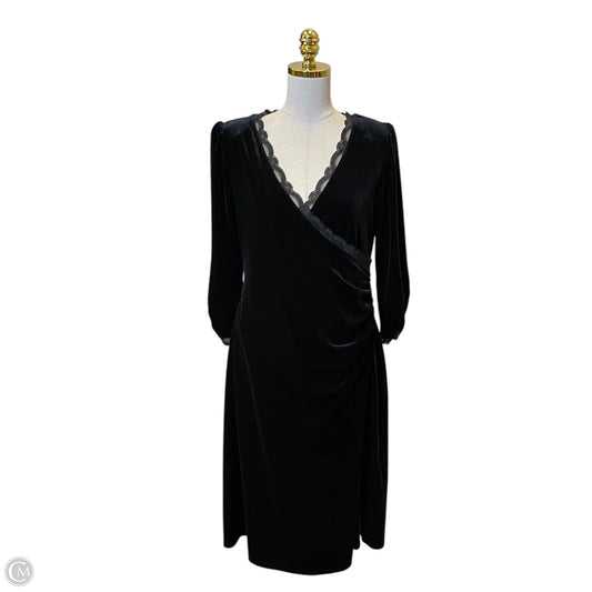 Dress Casual Midi By Clothes Mentor In Black, Size: L