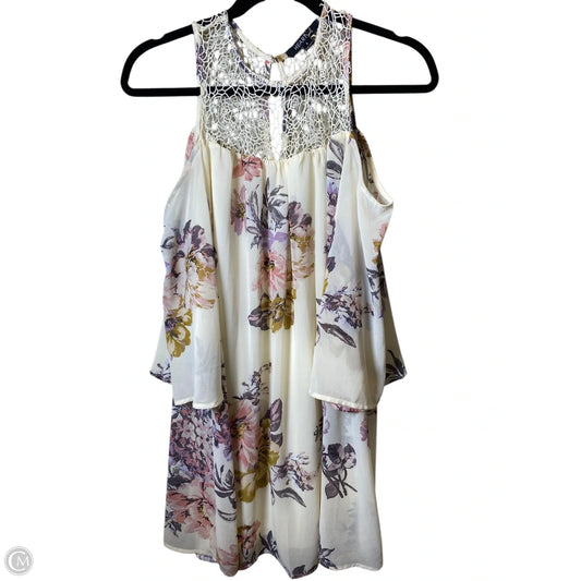 Dress Casual Short By Heart And Soul In Floral Print, Size: S