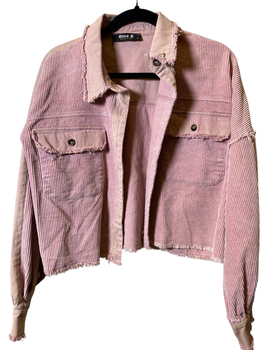 Jacket Denim By Blue B In Pink, Size: M