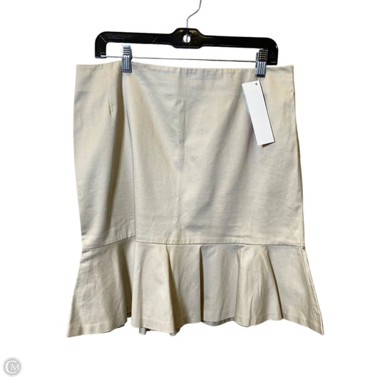 Skirt Midi By Clothes Mentor In Beige, Size: 10
