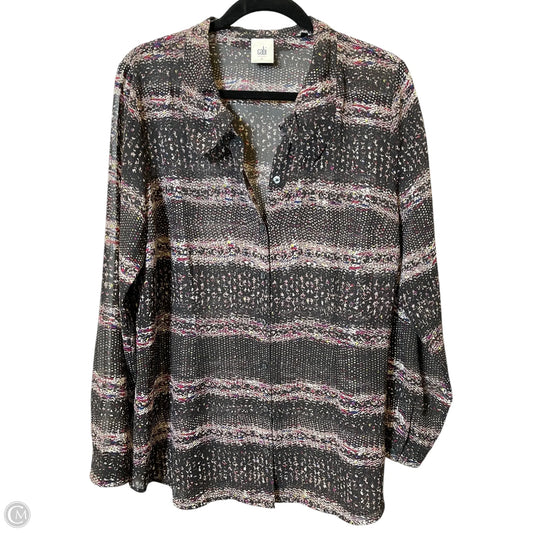 Top Long Sleeve By Cabi In Multi-colored, Size: L
