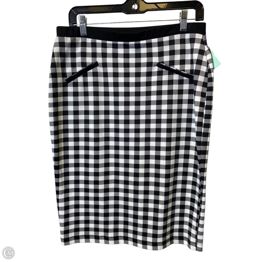 Skirt Midi By Jules & Leopold In Checkered Pattern, Size: M