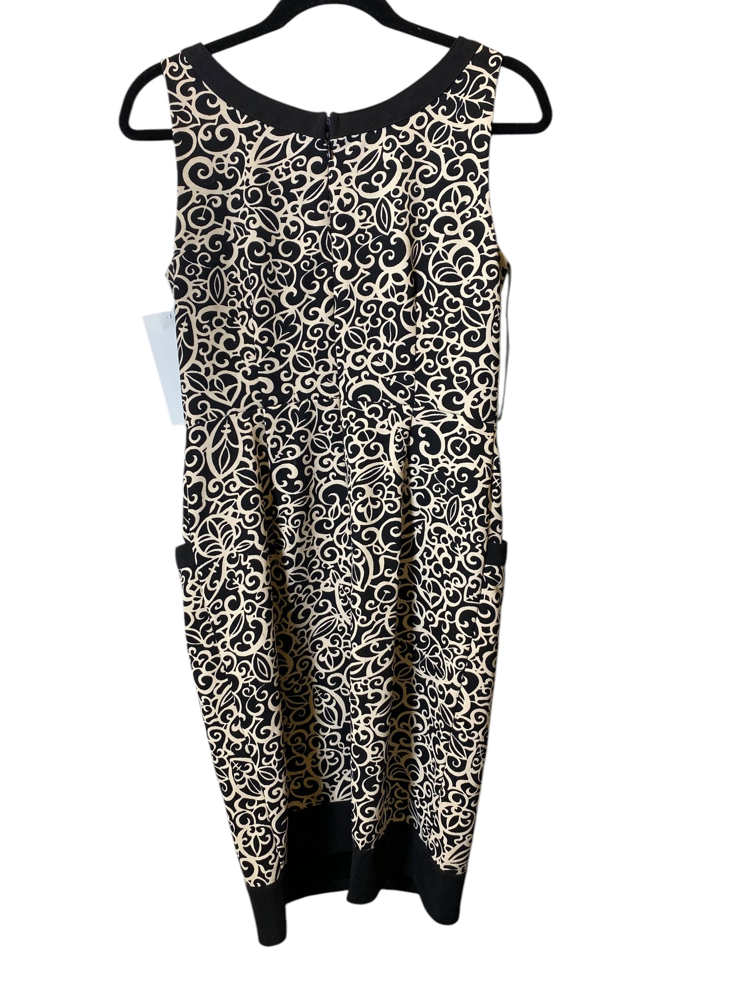 Dress Casual Maxi By London In Black & Cream, Size: M