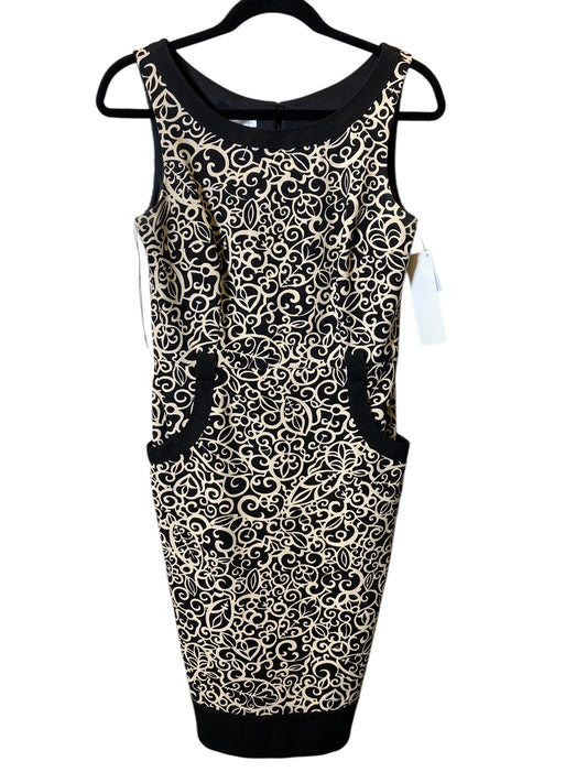 Dress Casual Maxi By London In Black & Cream, Size: M