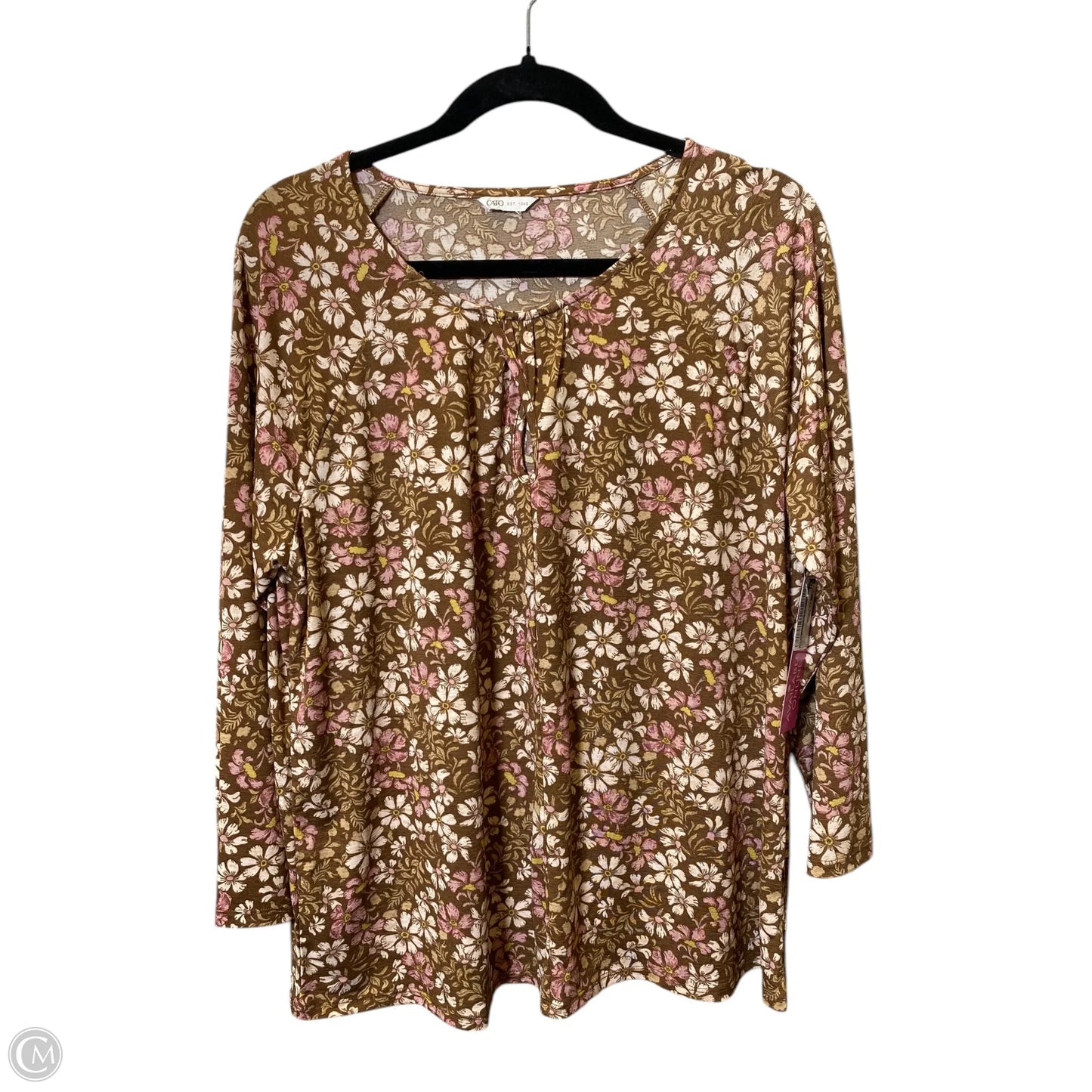 Top Long Sleeve By Cato In Multi-colored, Size: L