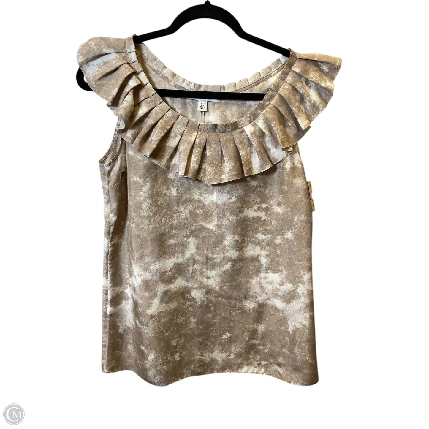 Top Sleeveless By Banana Republic In Tan, Size: Xs