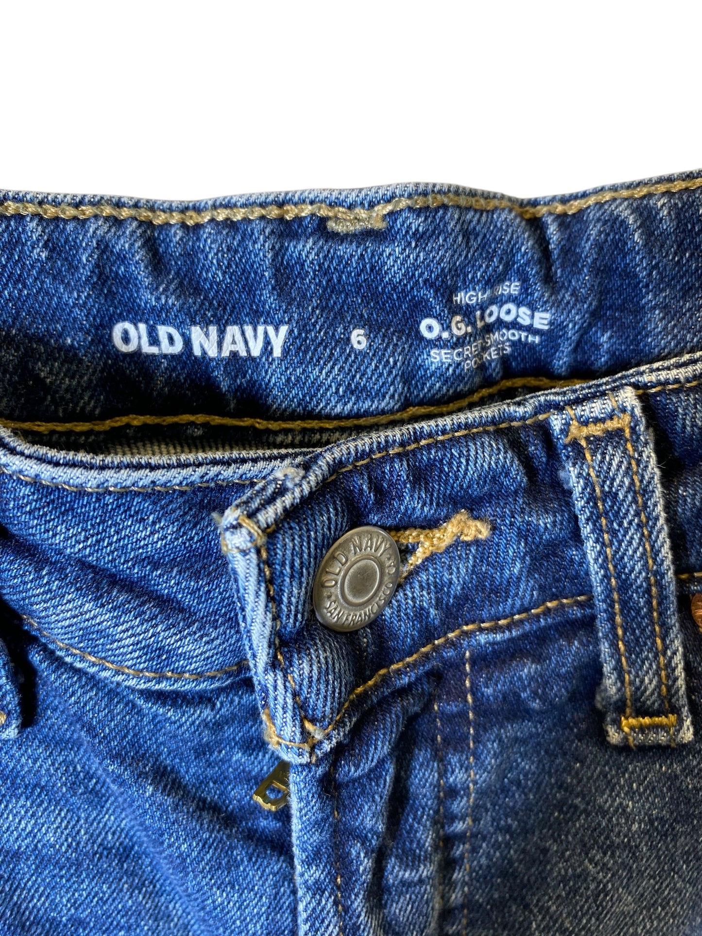 Jeans Boyfriend By Old Navy In Blue, Size: 6