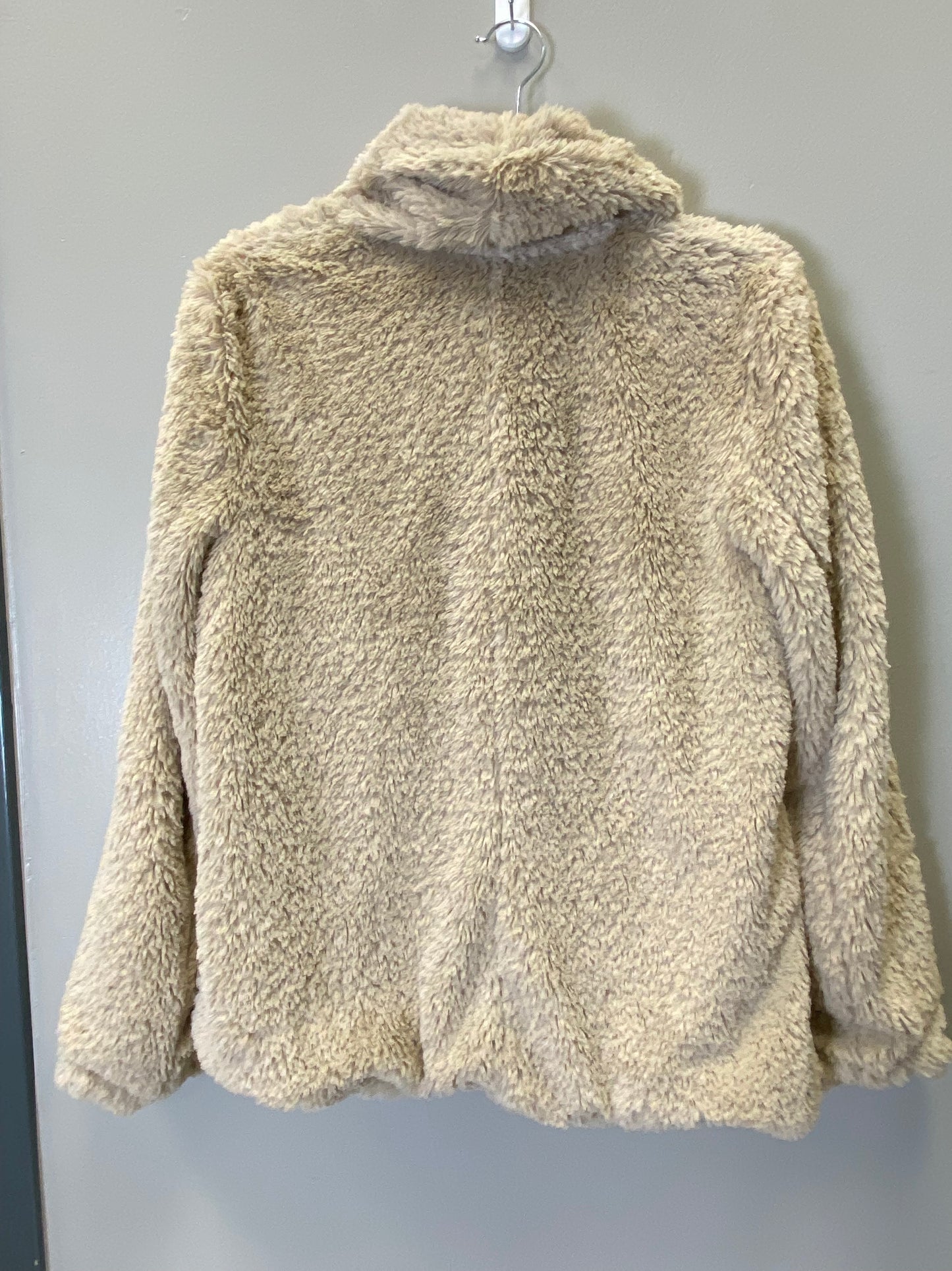 Coat Faux Fur & Sherpa By Kenneth Cole In Beige, Size: M