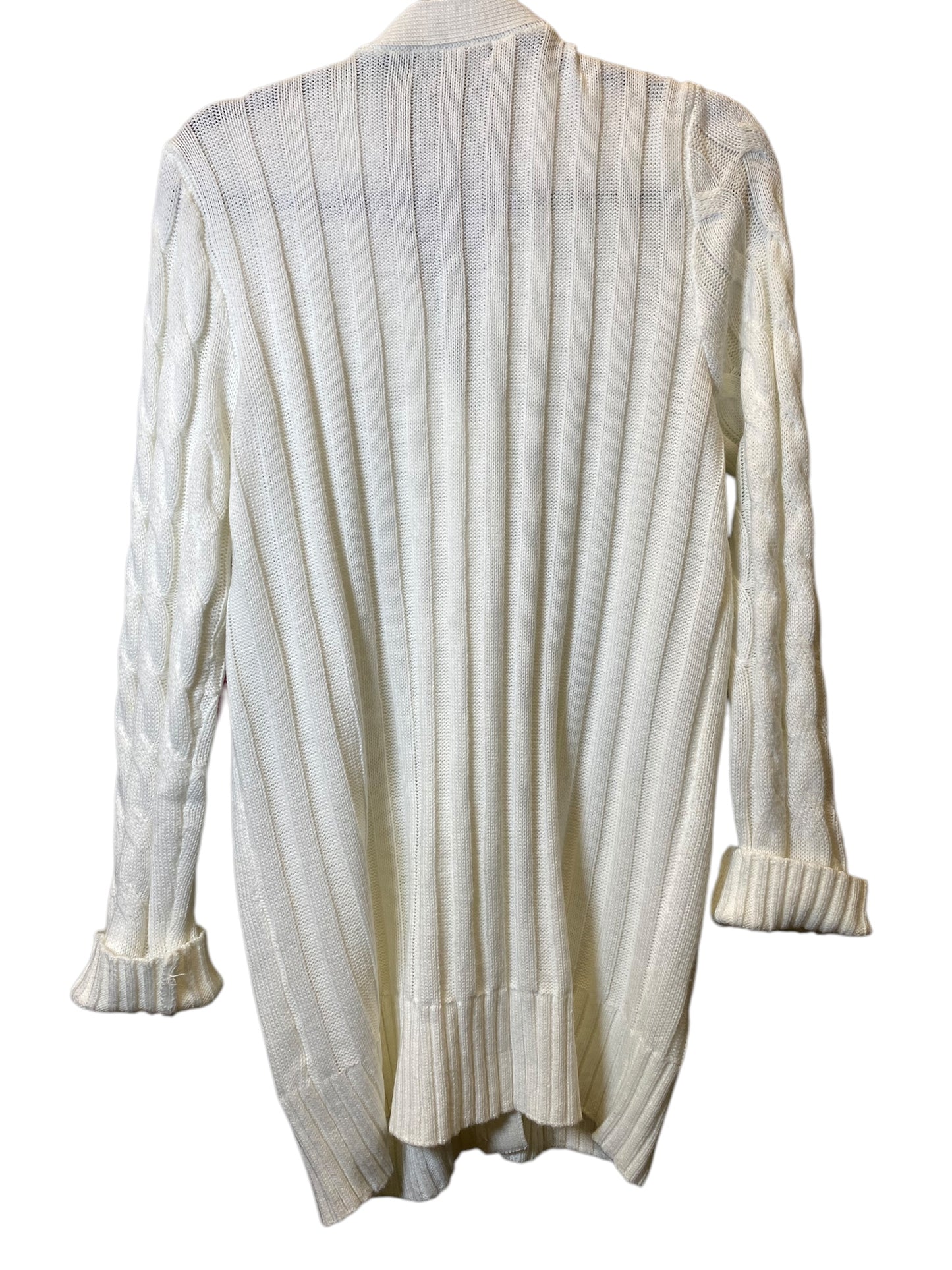 Sweater By Clothes Mentor In White, Size: L