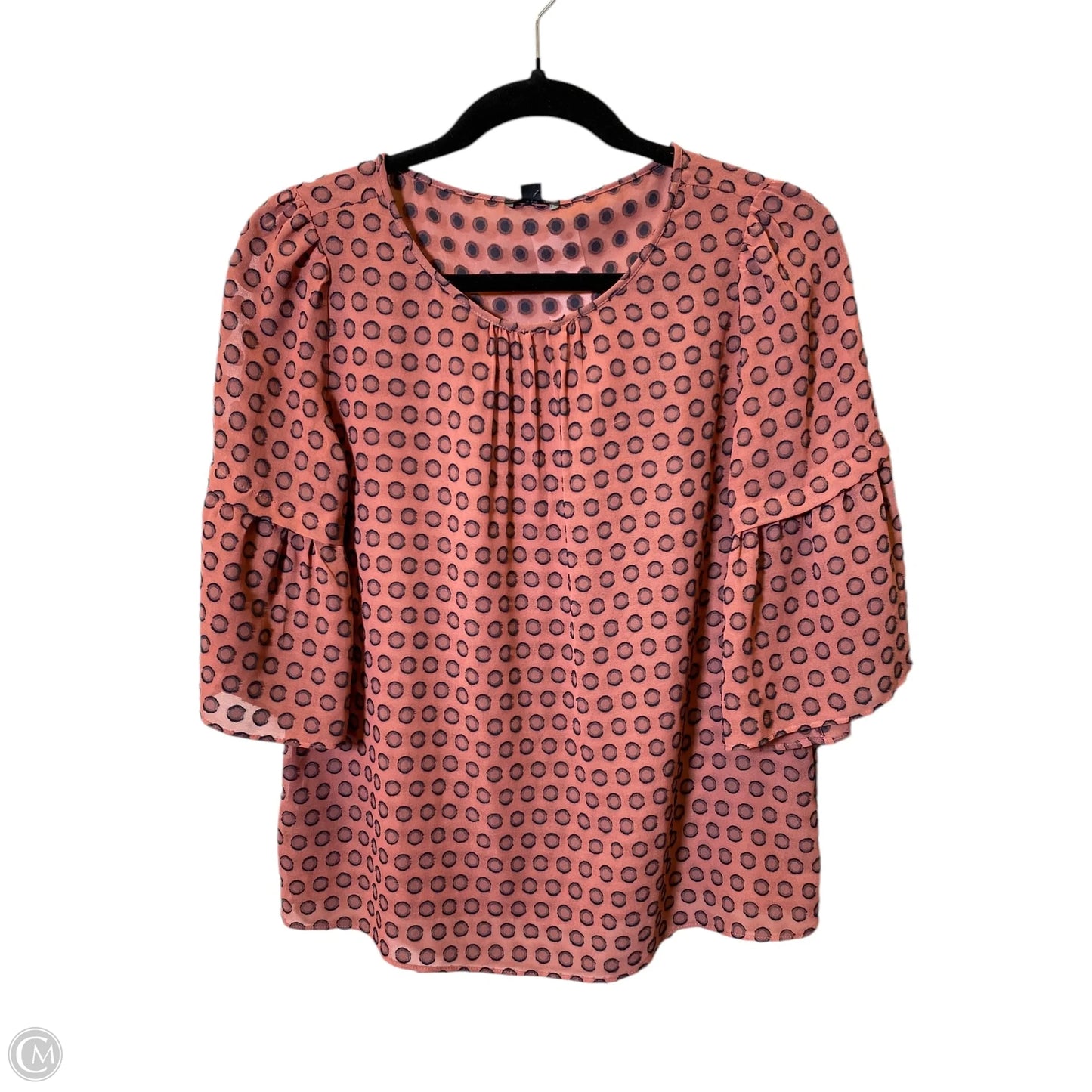 Top 3/4 Sleeve By Ann Taylor In Multi-colored, Size: Xs