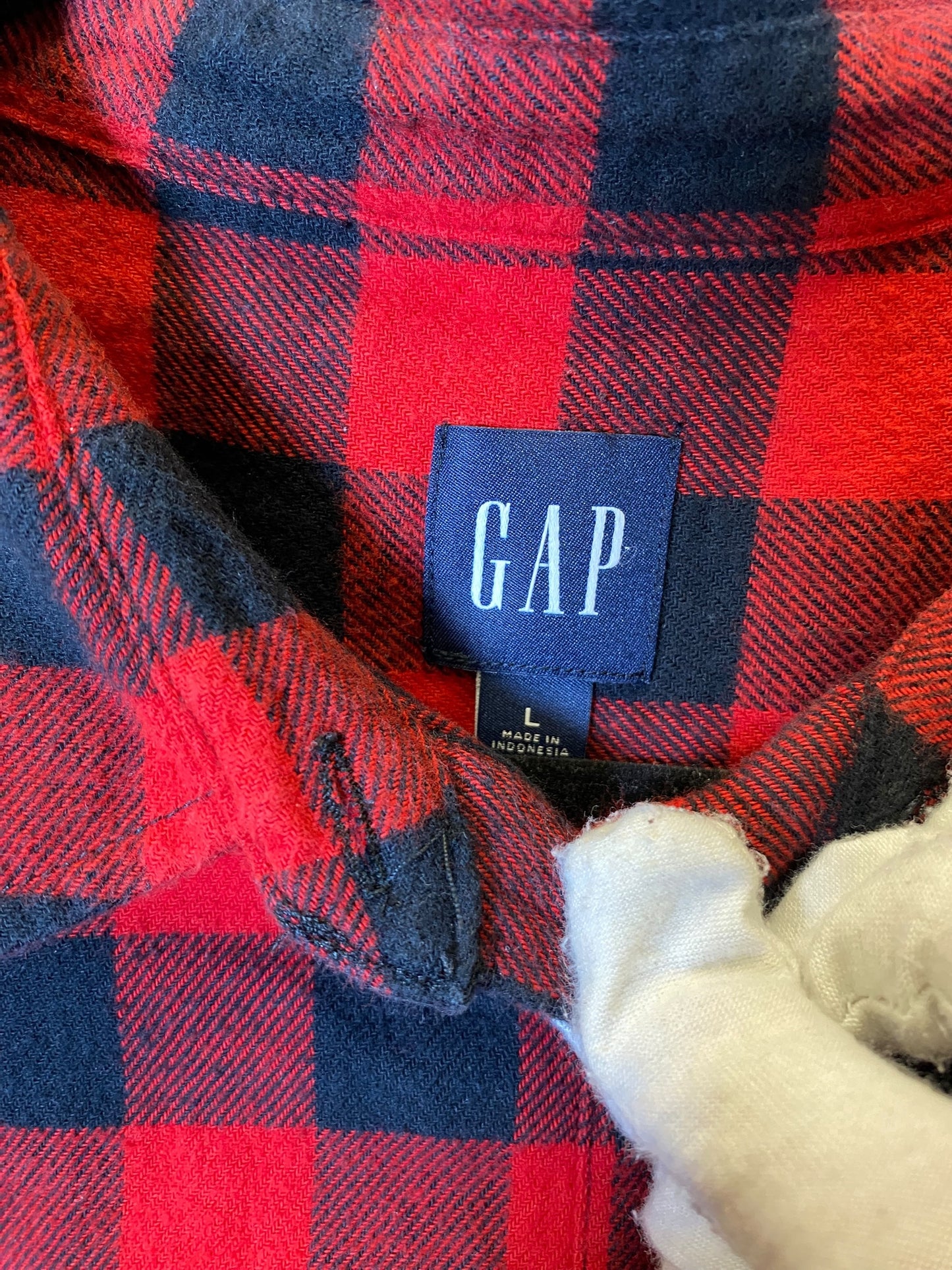 Top Long Sleeve By Gap In Red, Size: L