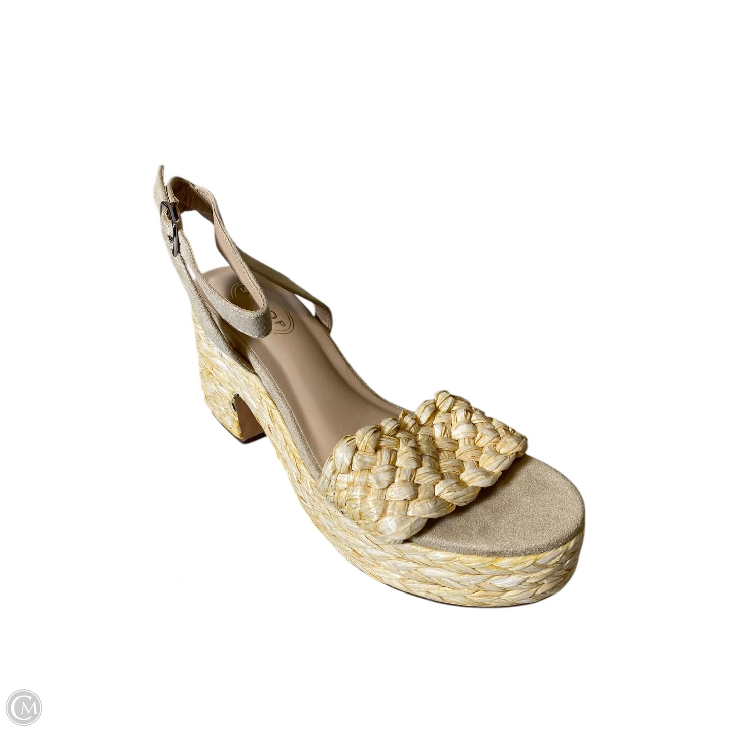 Shoes Heels Block By Scoop In Cream, Size: 9.5
