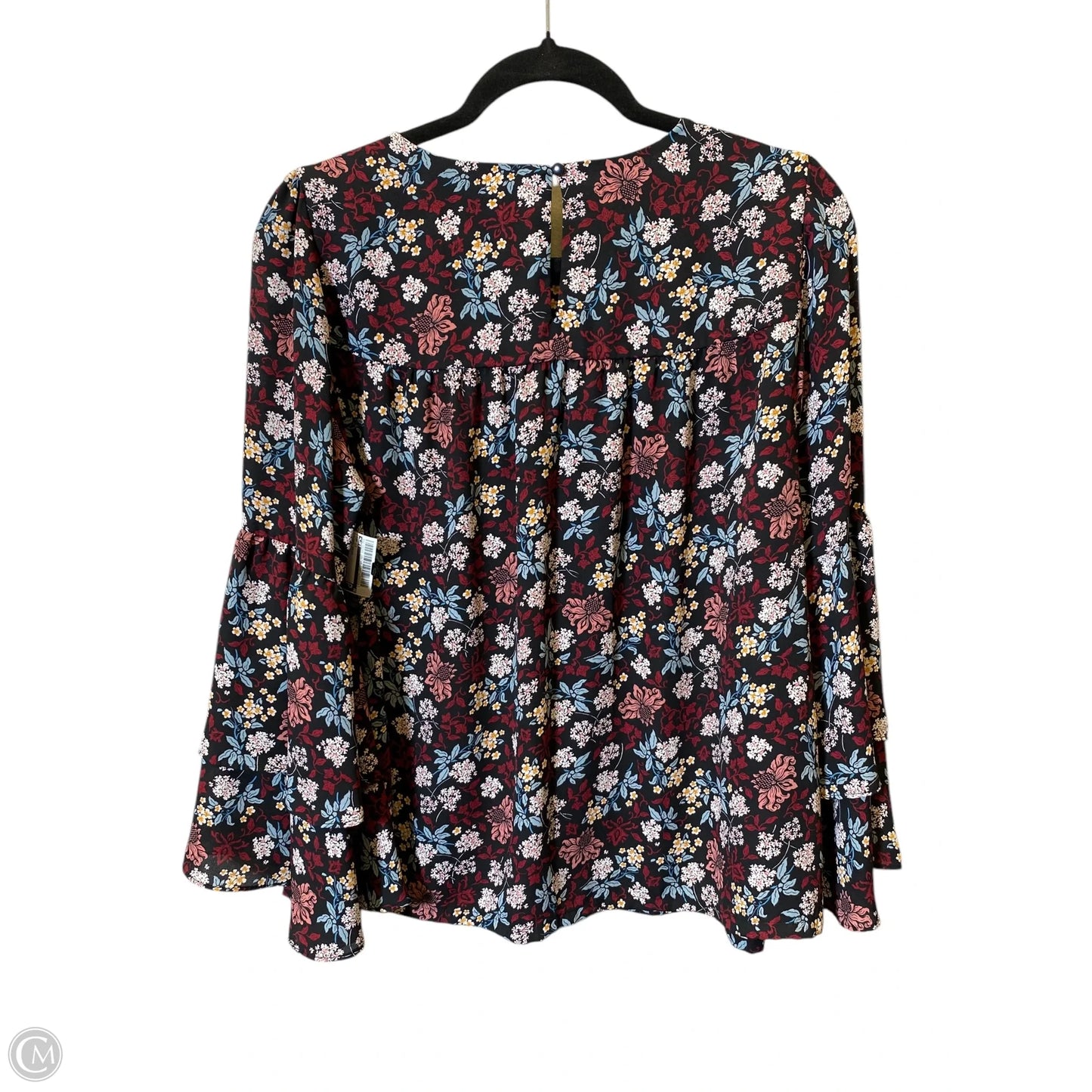 Top Long Sleeve By Loft In Floral Print, Size: M
