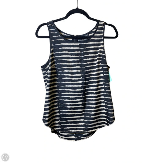 Top Sleeveless By Valerie Bertinelli In Black & Cream, Size: M