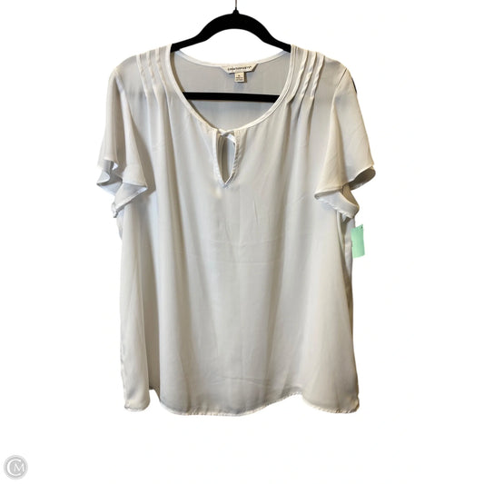 Top Sleeveless By Counterparts In White, Size: Xl
