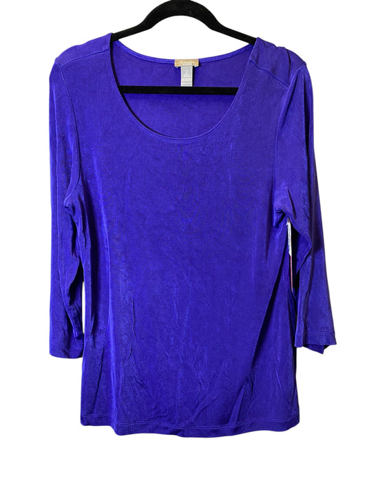 Top Long Sleeve By Clothes Mentor In Blue, Size: S