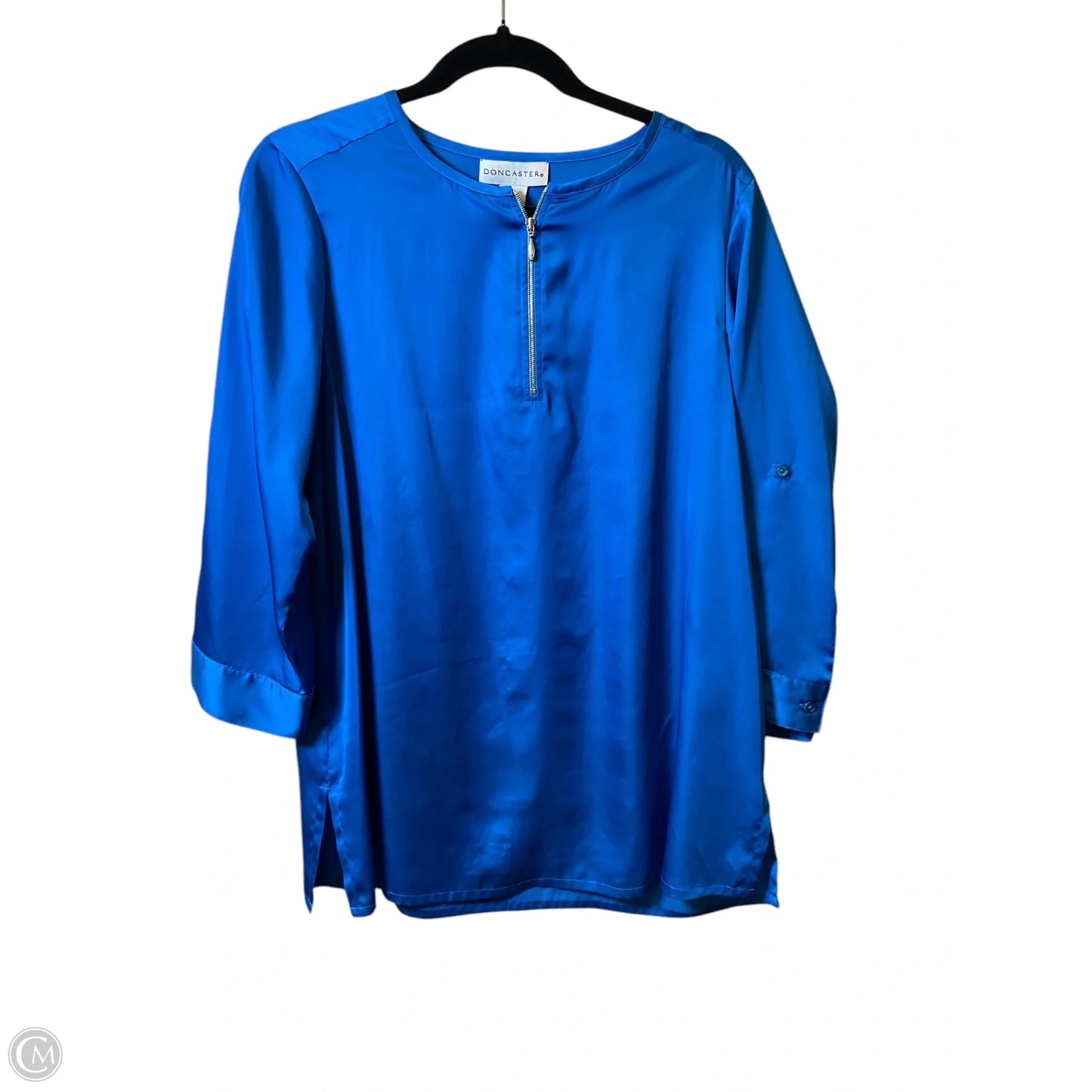 Top Long Sleeve By Doncaster In Blue, Size: Xl