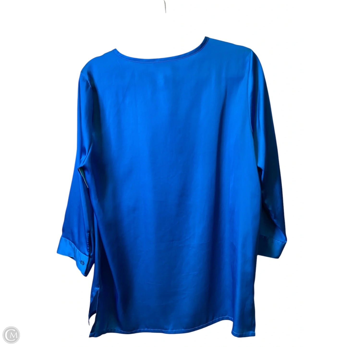 Top Long Sleeve By Doncaster In Blue, Size: Xl