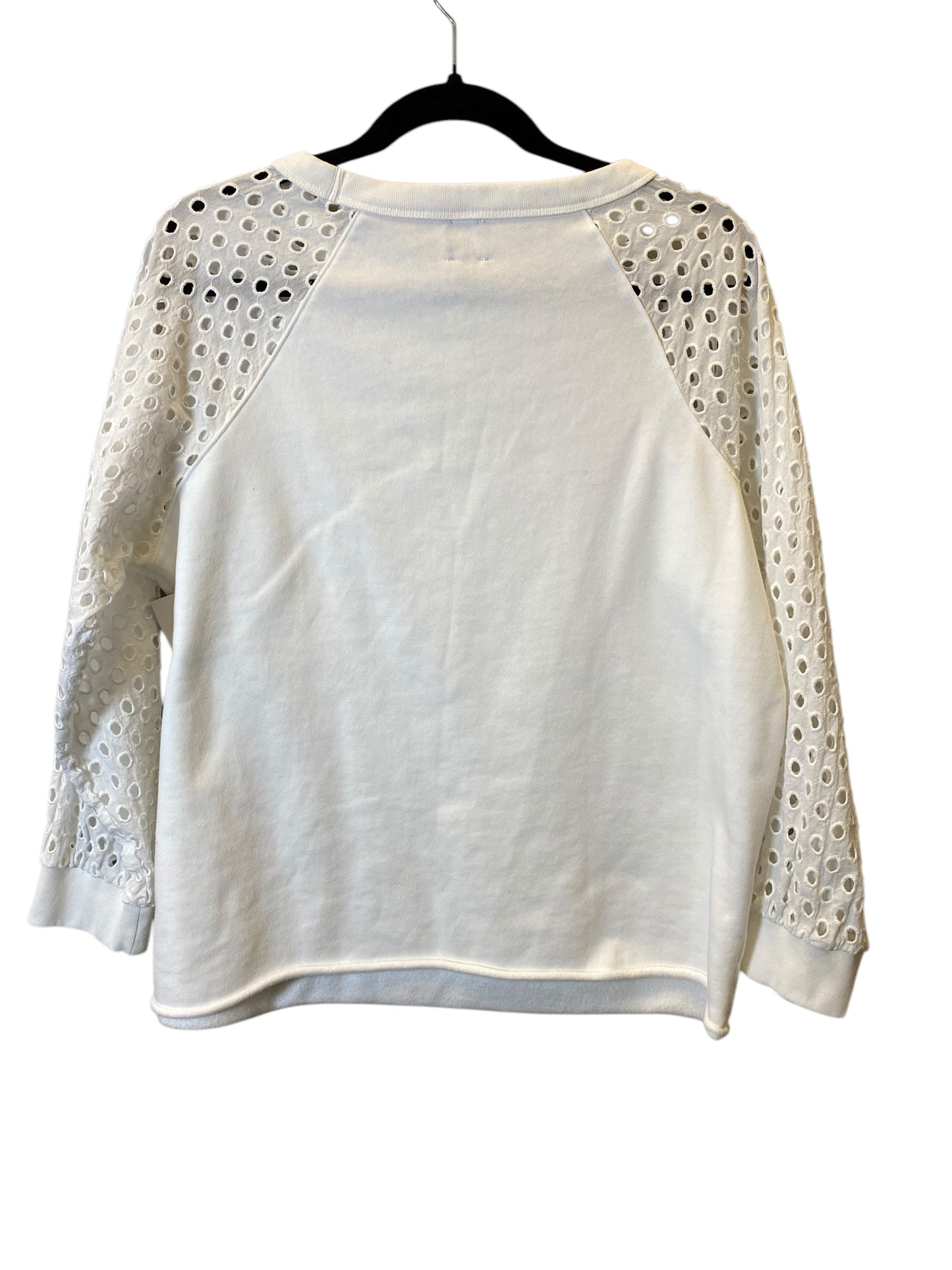 Sweatshirt Crewneck By Gap In White, Size: M