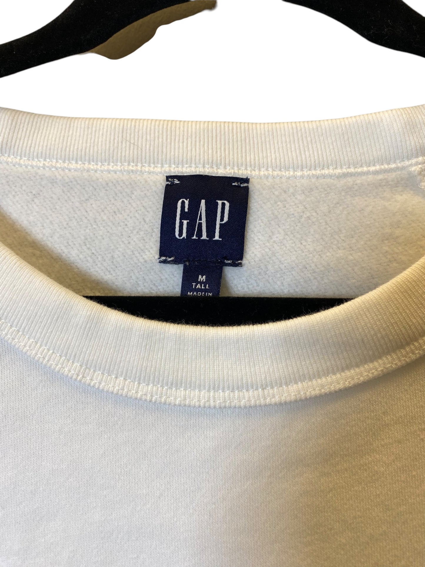 Sweatshirt Crewneck By Gap In White, Size: M