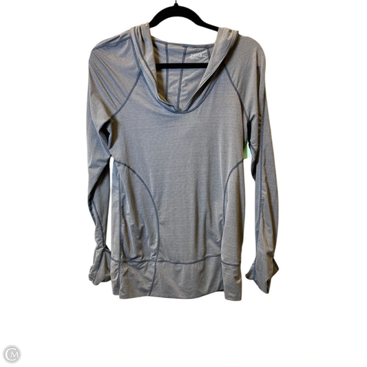 Athletic Top Long Sleeve Hoodie By Zella In Grey, Size: S
