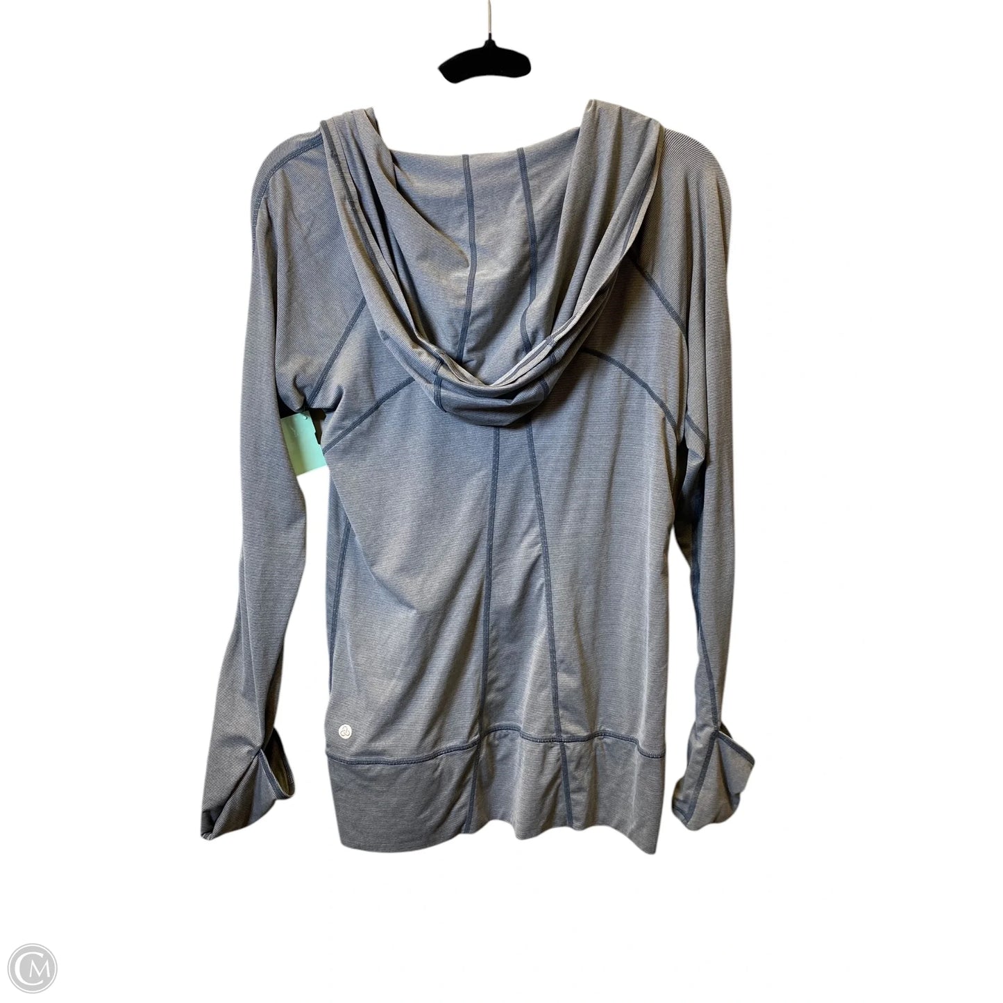 Athletic Top Long Sleeve Hoodie By Zella In Grey, Size: S
