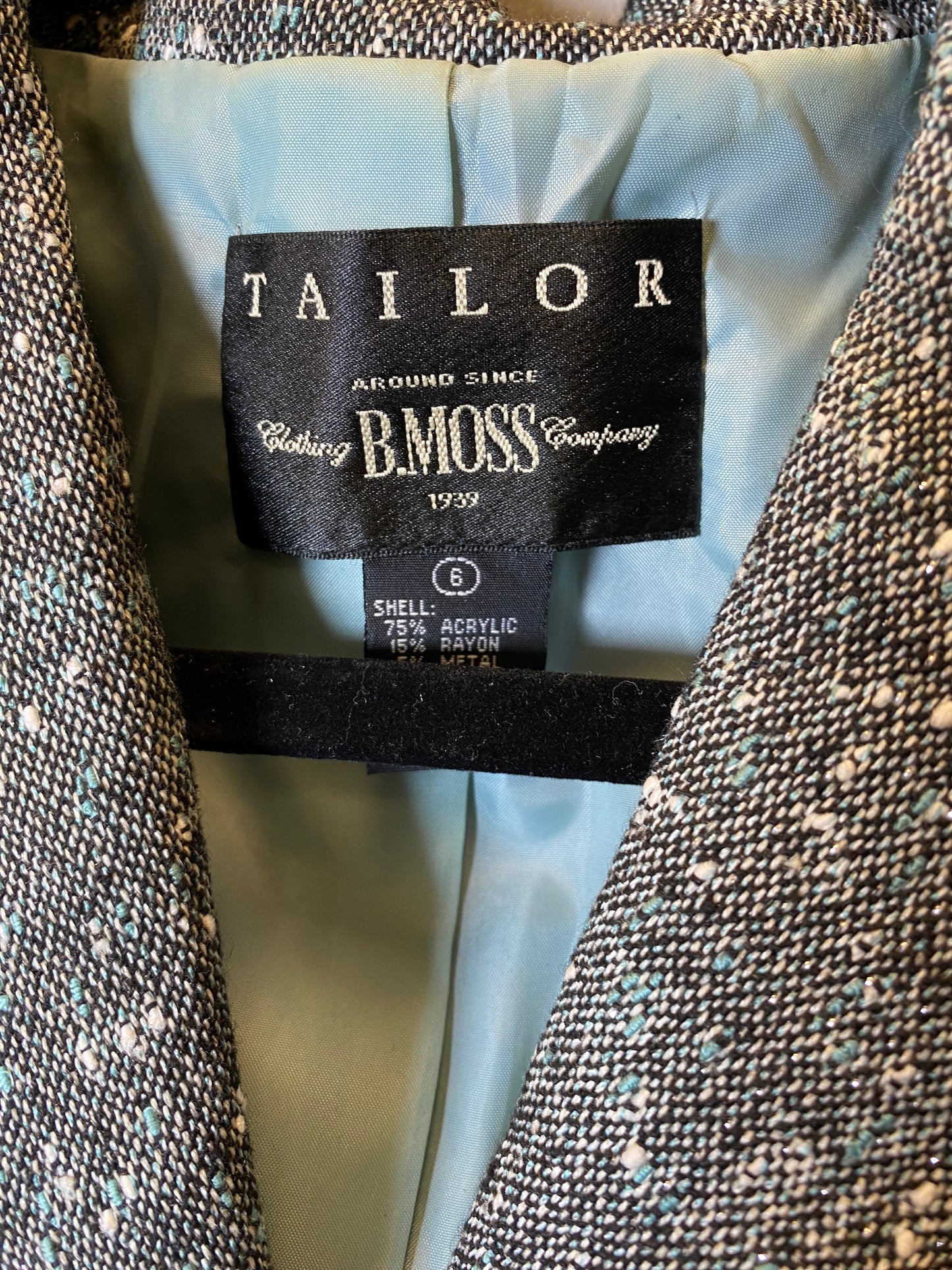 Blazer By Tailor By B Moss In Green, Size: M