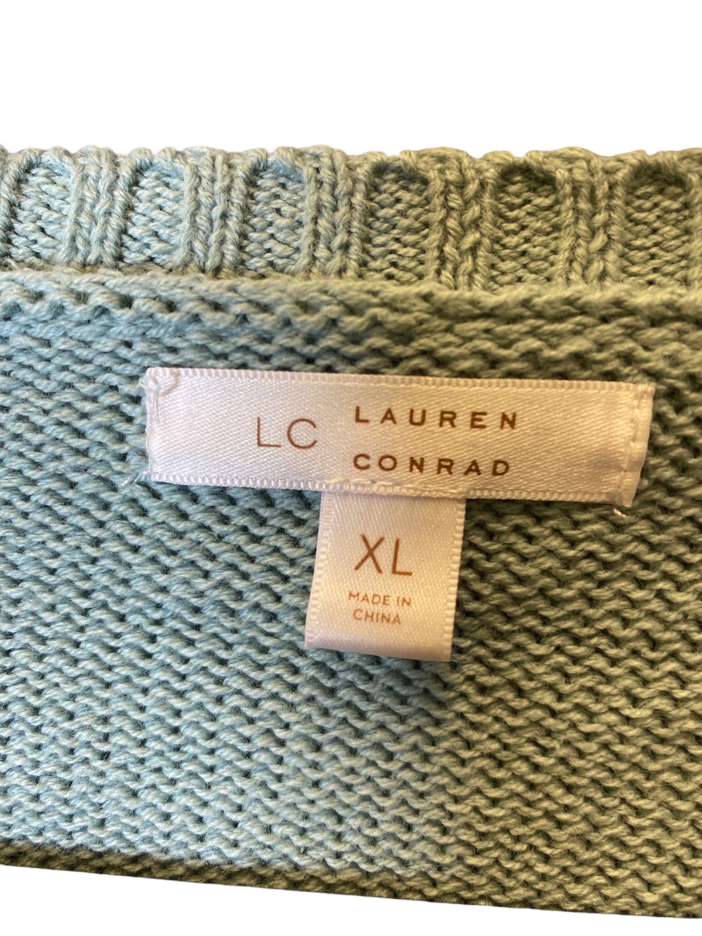 Sweater By Lc Lauren Conrad In Green, Size: Xl